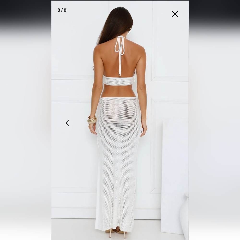 Hello Molly Monaco Sun Knit Halter Maxi Dress - Picture 5 of 6